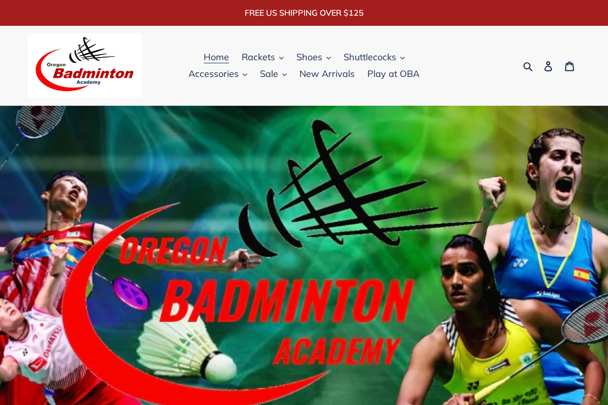 oregonbadminton.com homepage screenshot
