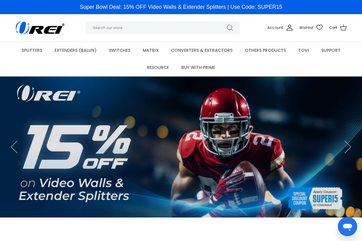 OREI.COM homepage screenshot