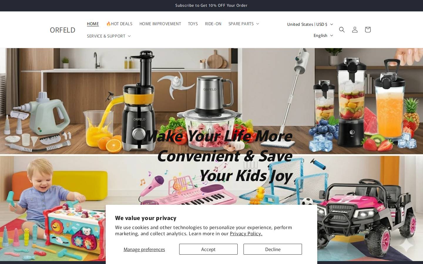 orfeldtech.com homepage screenshot