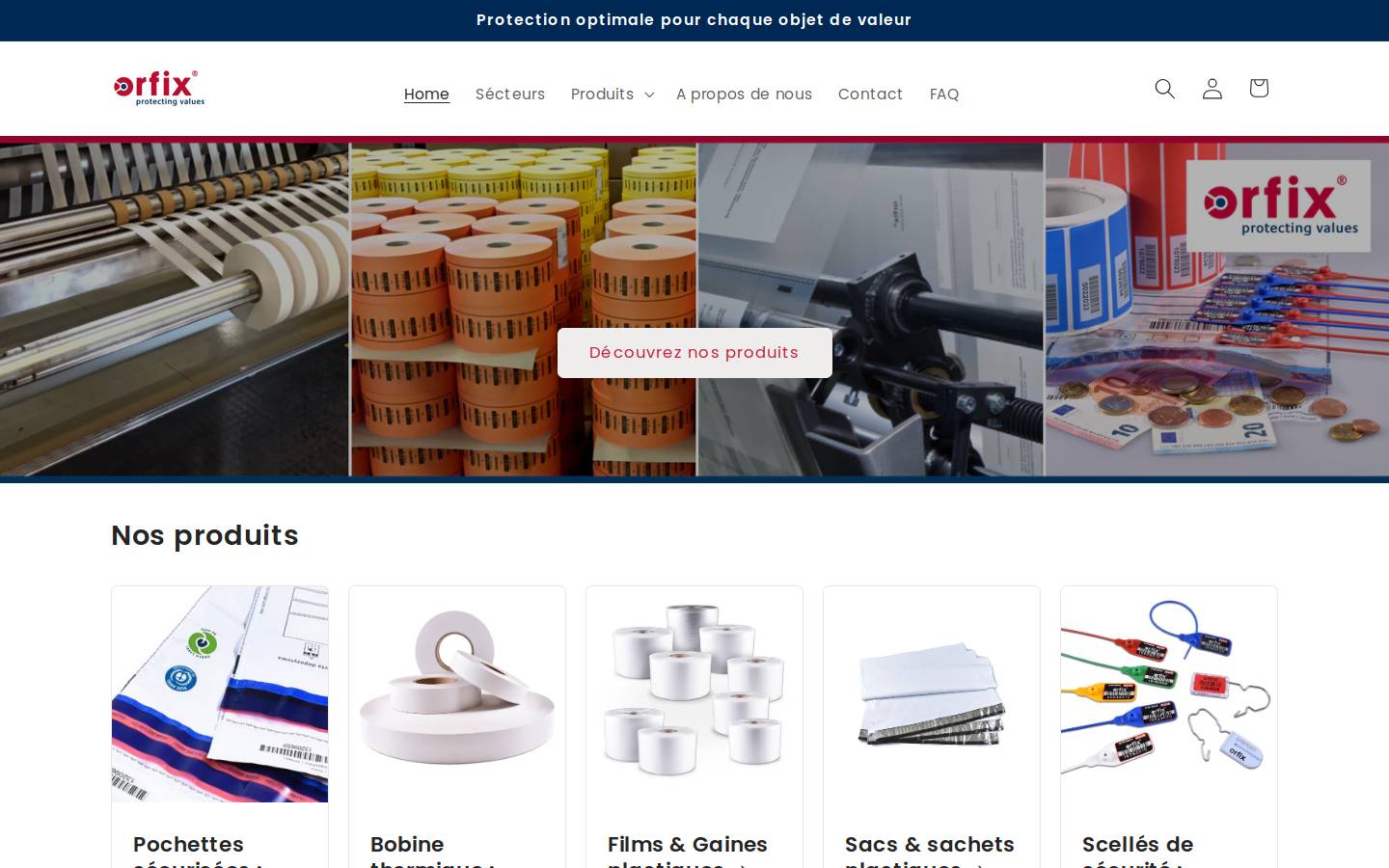 orfix.fr homepage screenshot