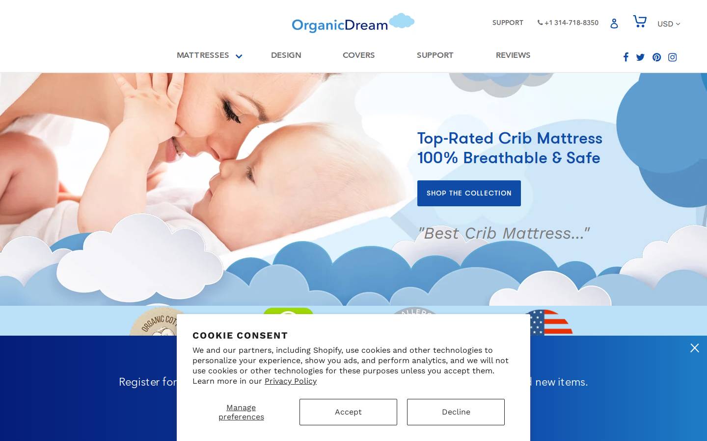 organic-dream.com homepage screenshot