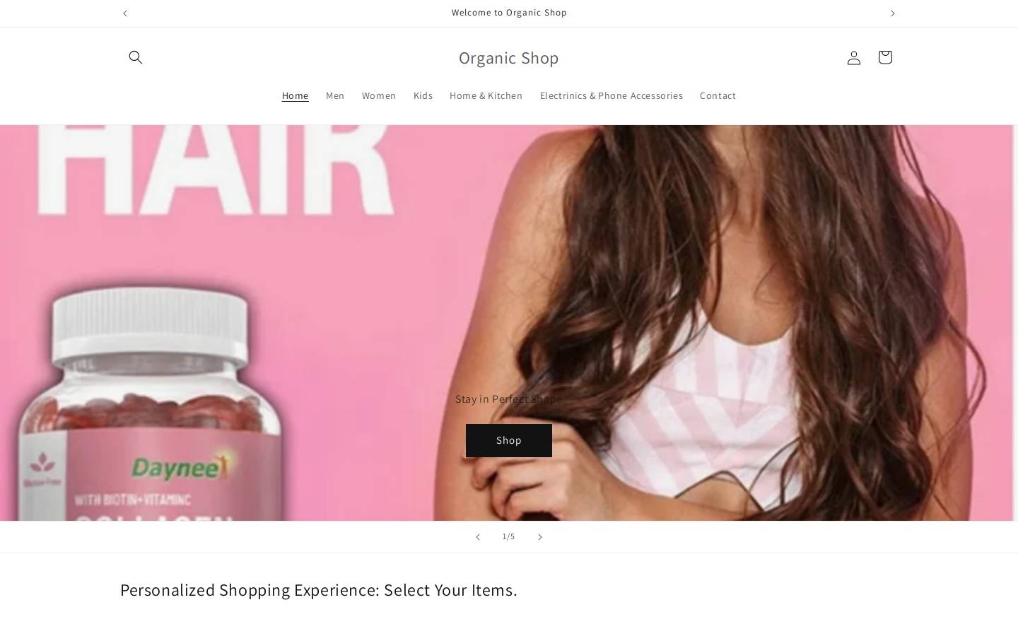 organicshop.shop homepage screenshot