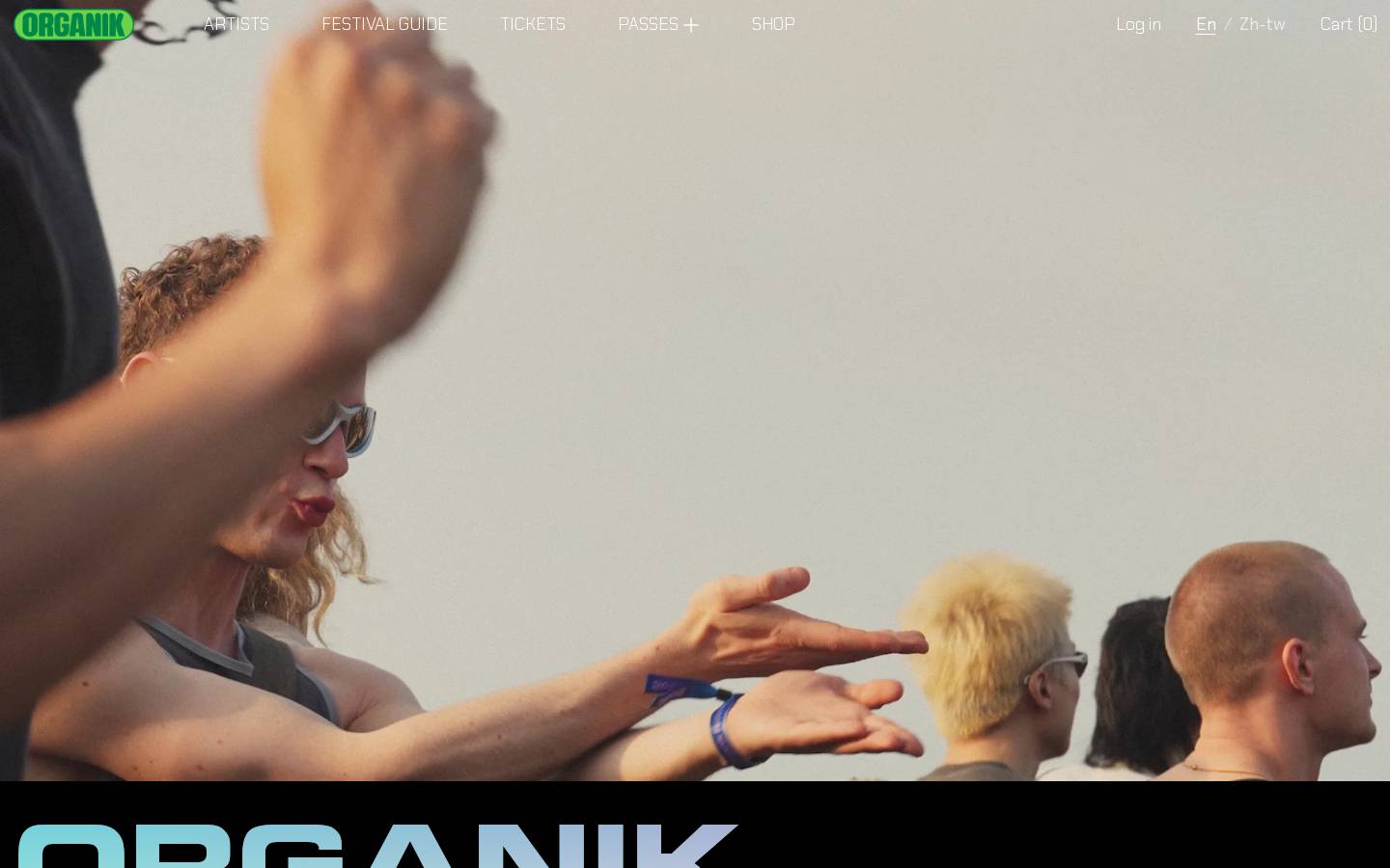 organikfestival.com homepage screenshot