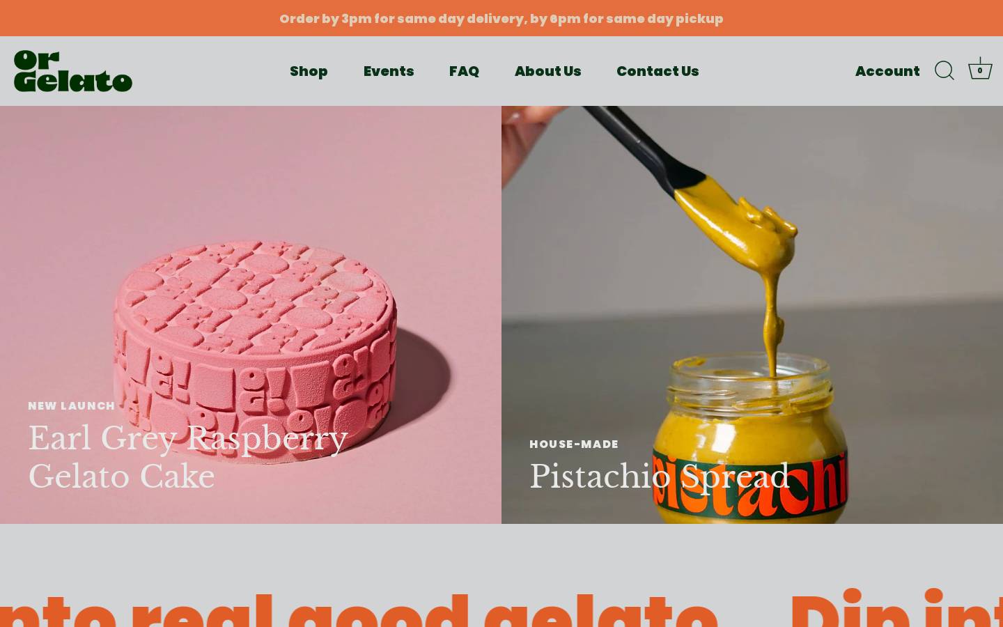 orgelato.com homepage screenshot
