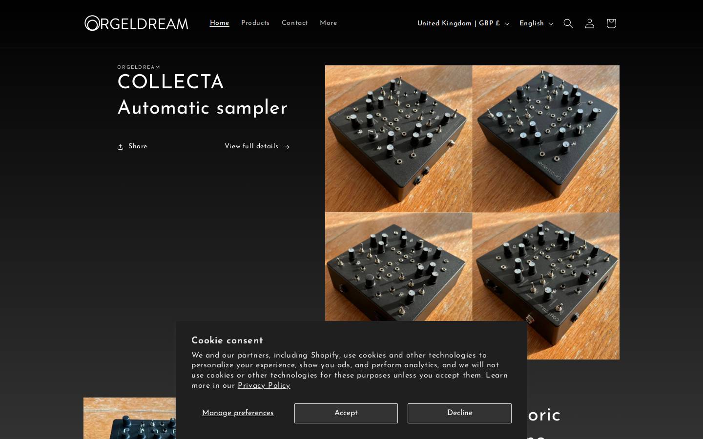 orgeldream.com homepage screenshot
