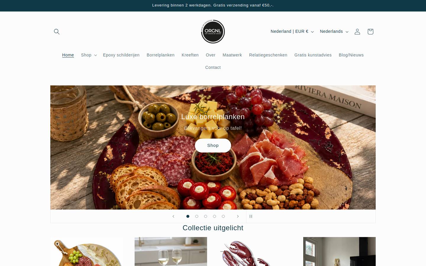 orgnl-art-design.com homepage screenshot