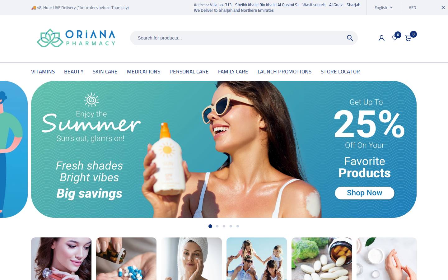 orianaonline.com homepage screenshot