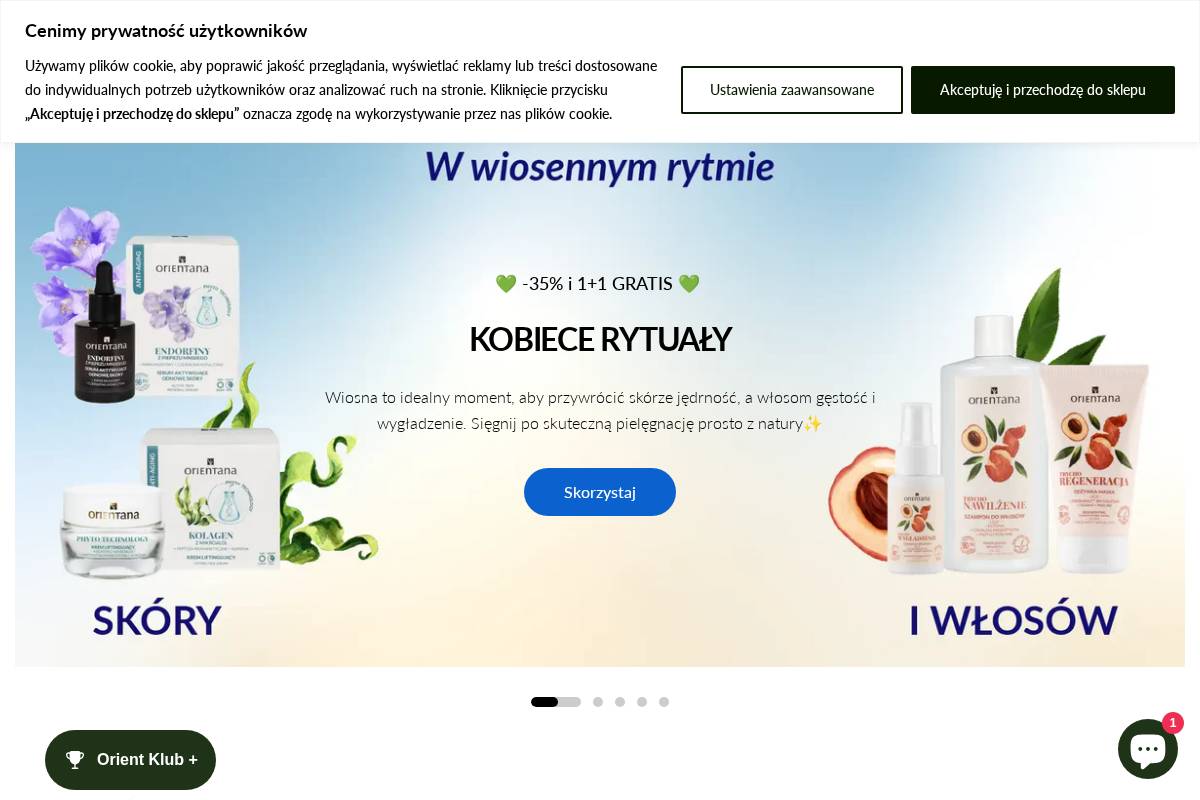 orientana.pl homepage screenshot