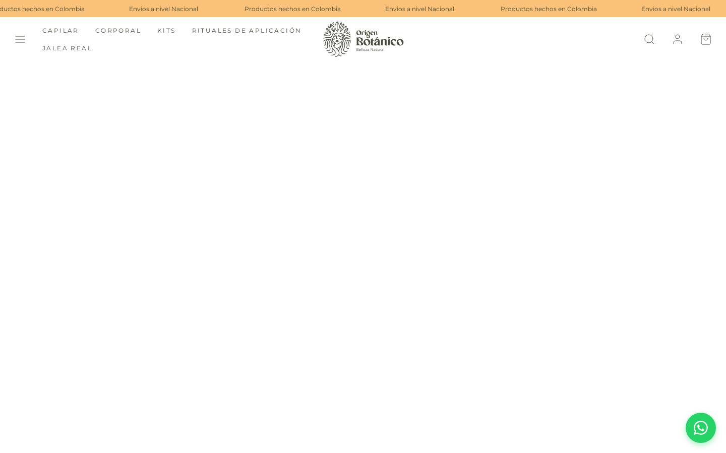 origenbotanico.com homepage screenshot