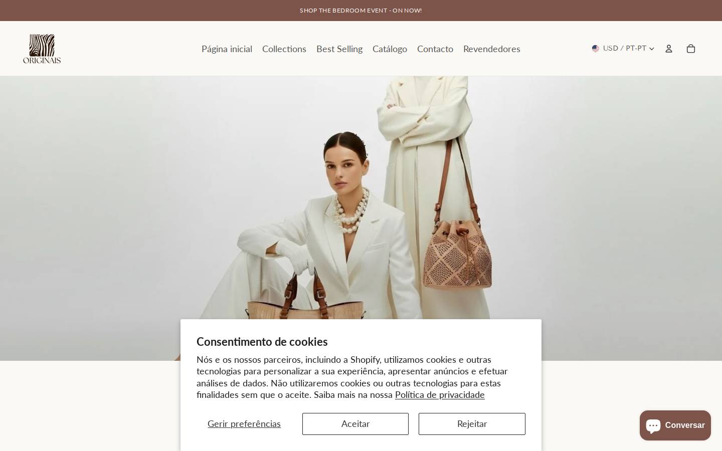 originais.pt homepage screenshot