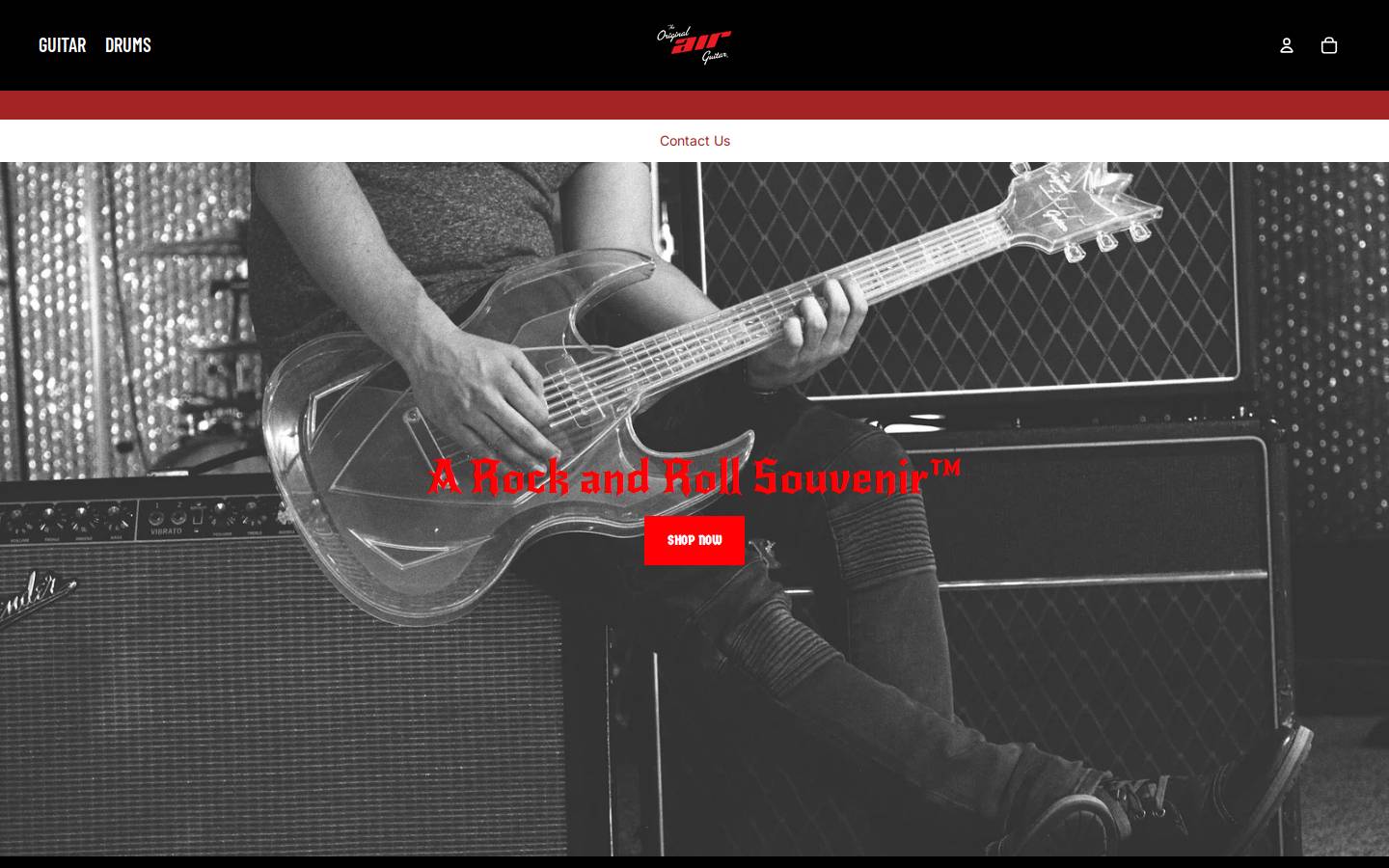 originalairguitar.com homepage screenshot