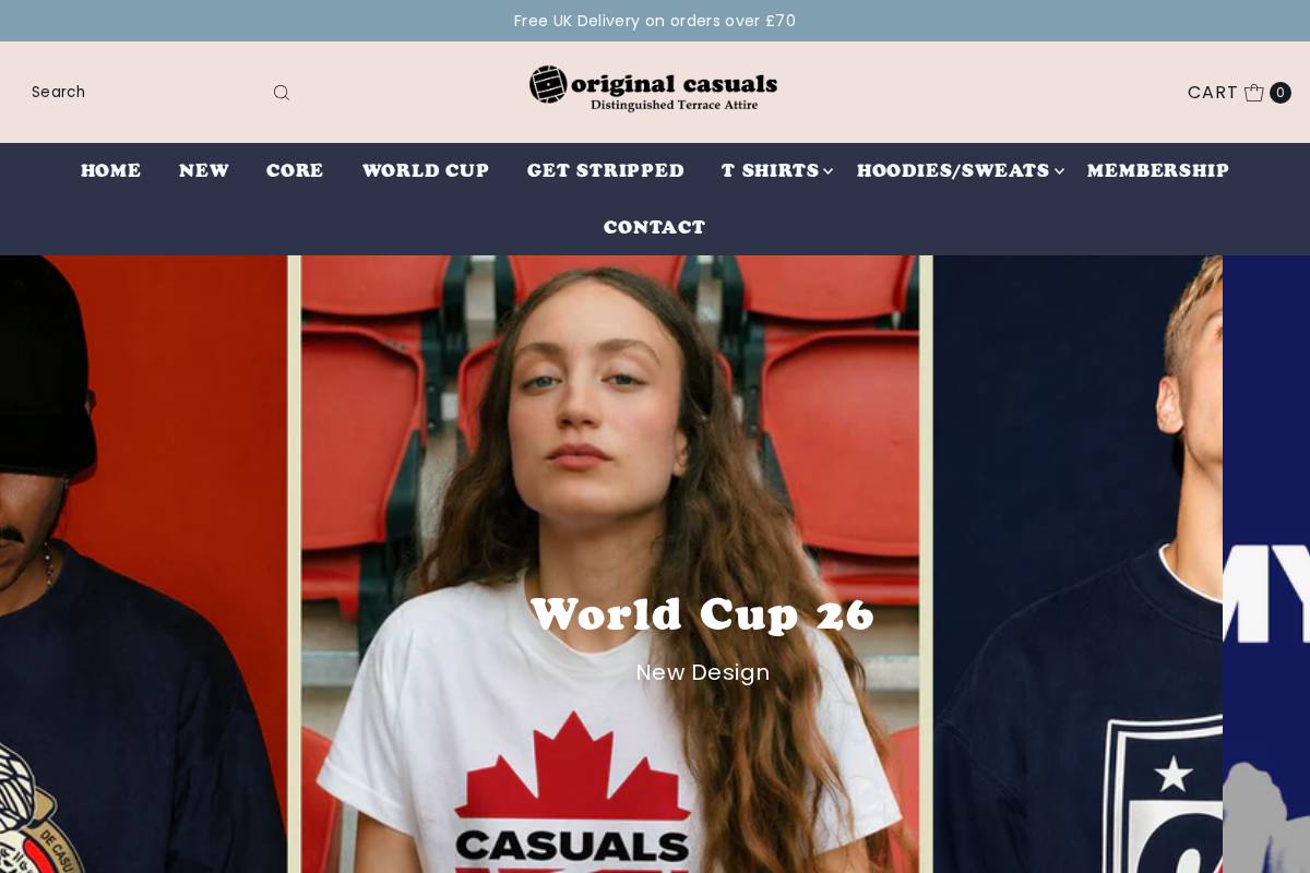 originalcasuals.com homepage screenshot