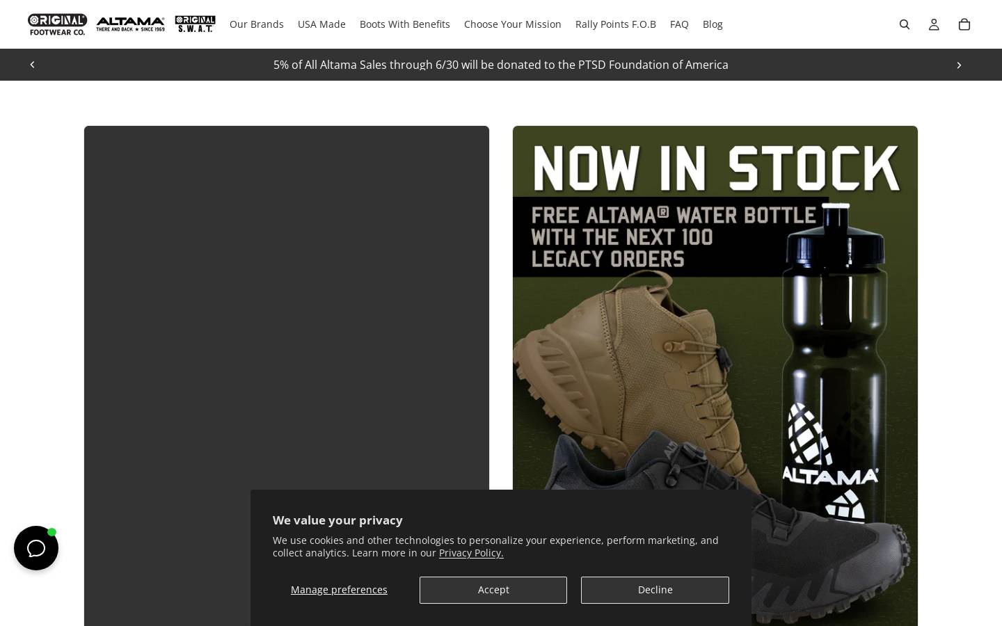 Original Footwear homepage screenshot