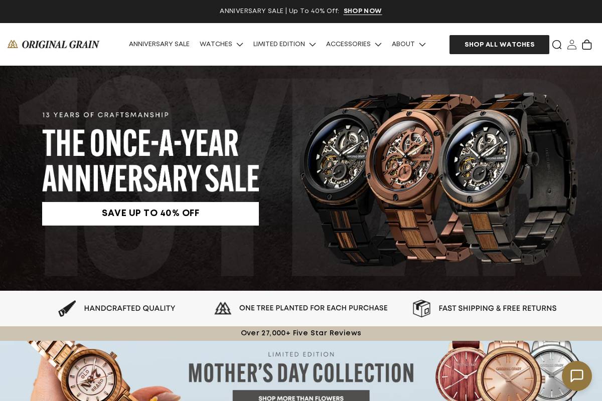 Original Grain homepage screenshot