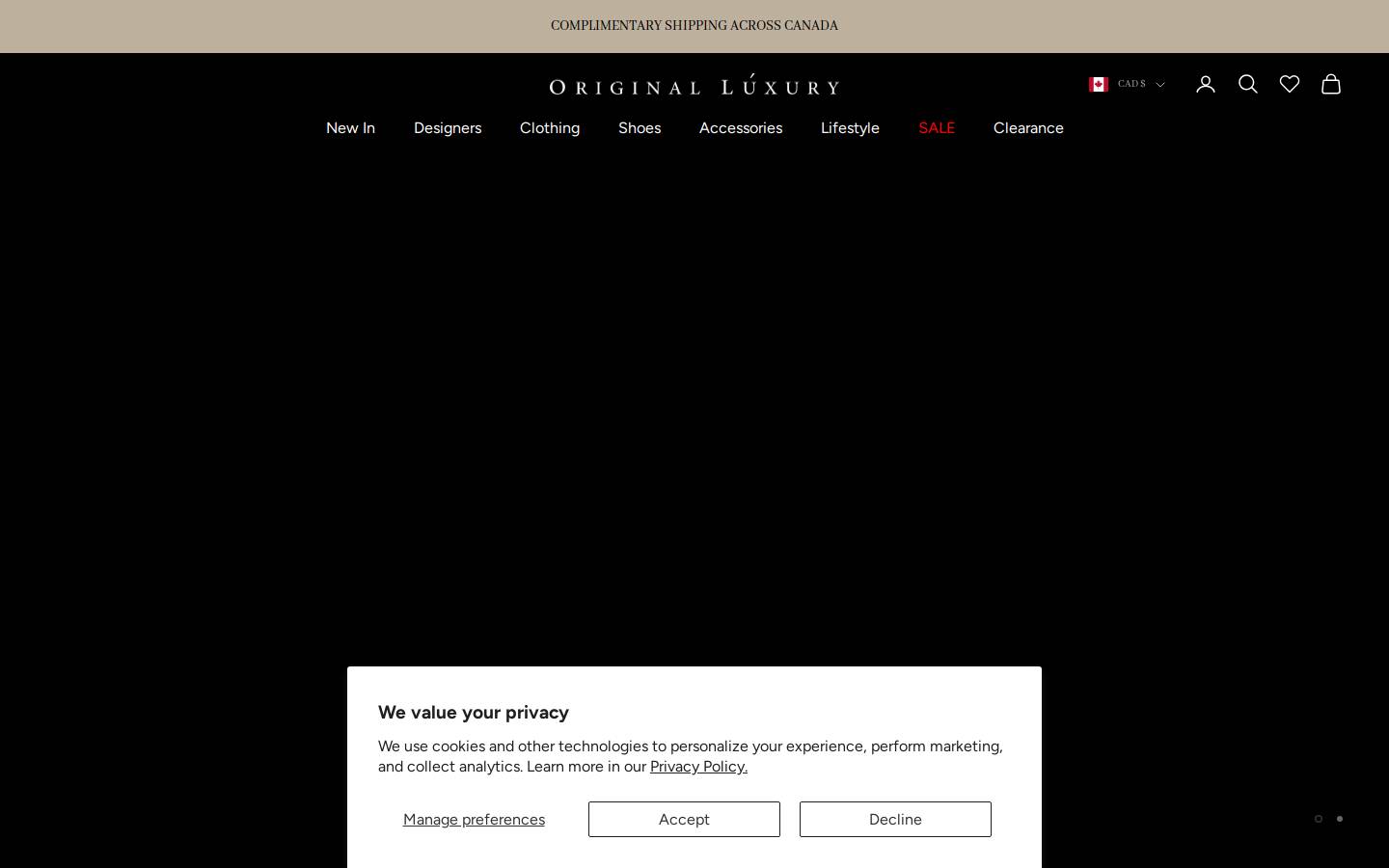originalluxury.ca homepage screenshot