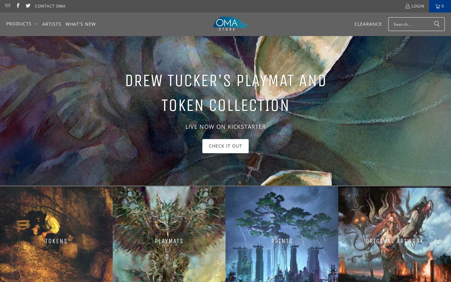 originalmagicart.store homepage screenshot
