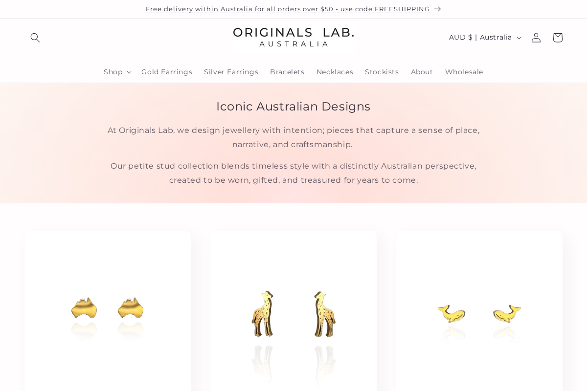 Originals Lab homepage screenshot