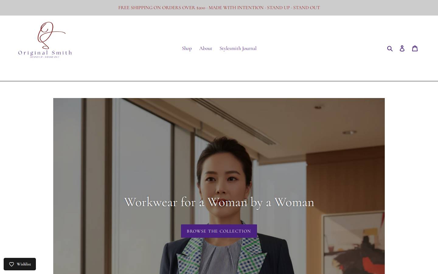 originalsmithco.com homepage screenshot