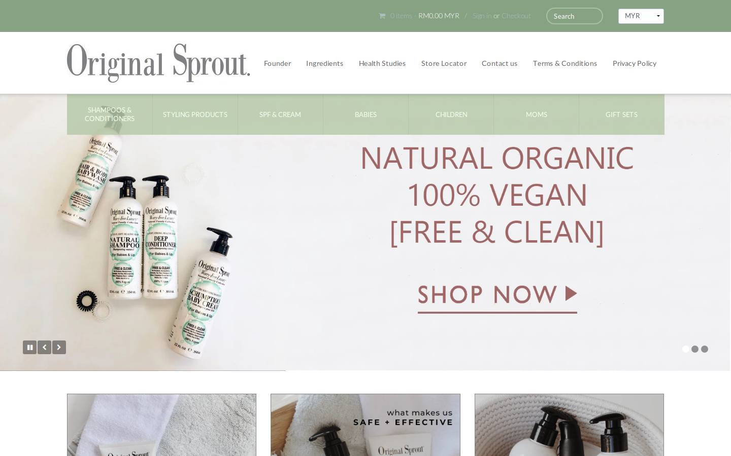originalsprout.com homepage screenshot