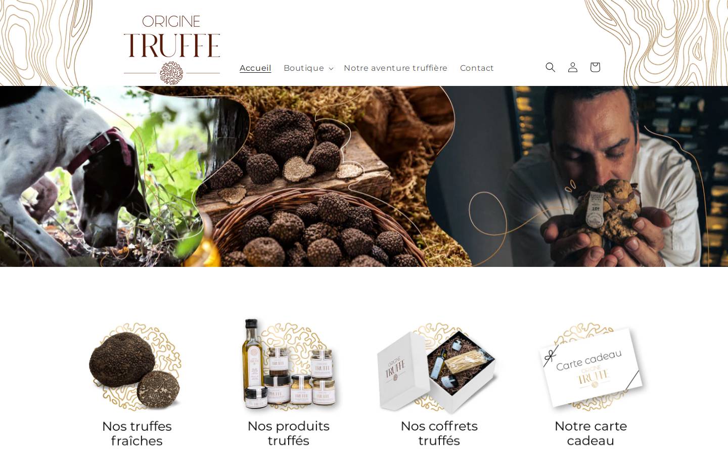 originetruffe.com homepage screenshot