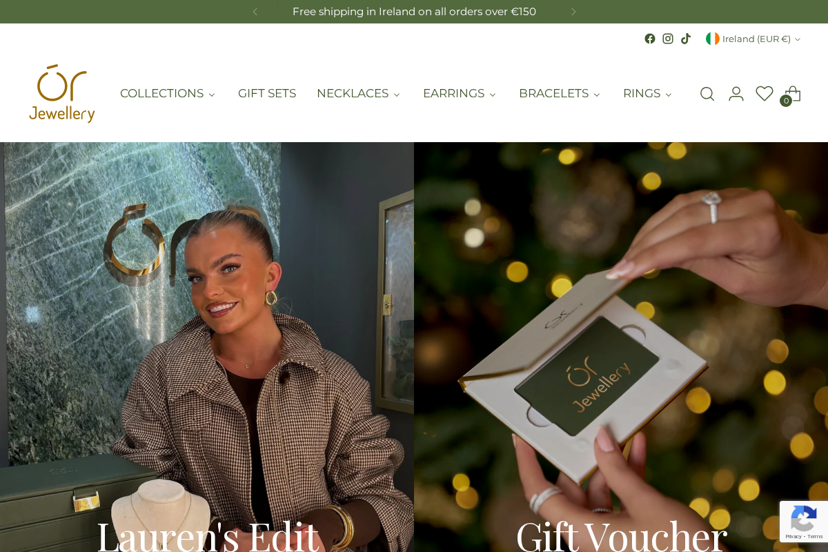 Orjewellery homepage screenshot