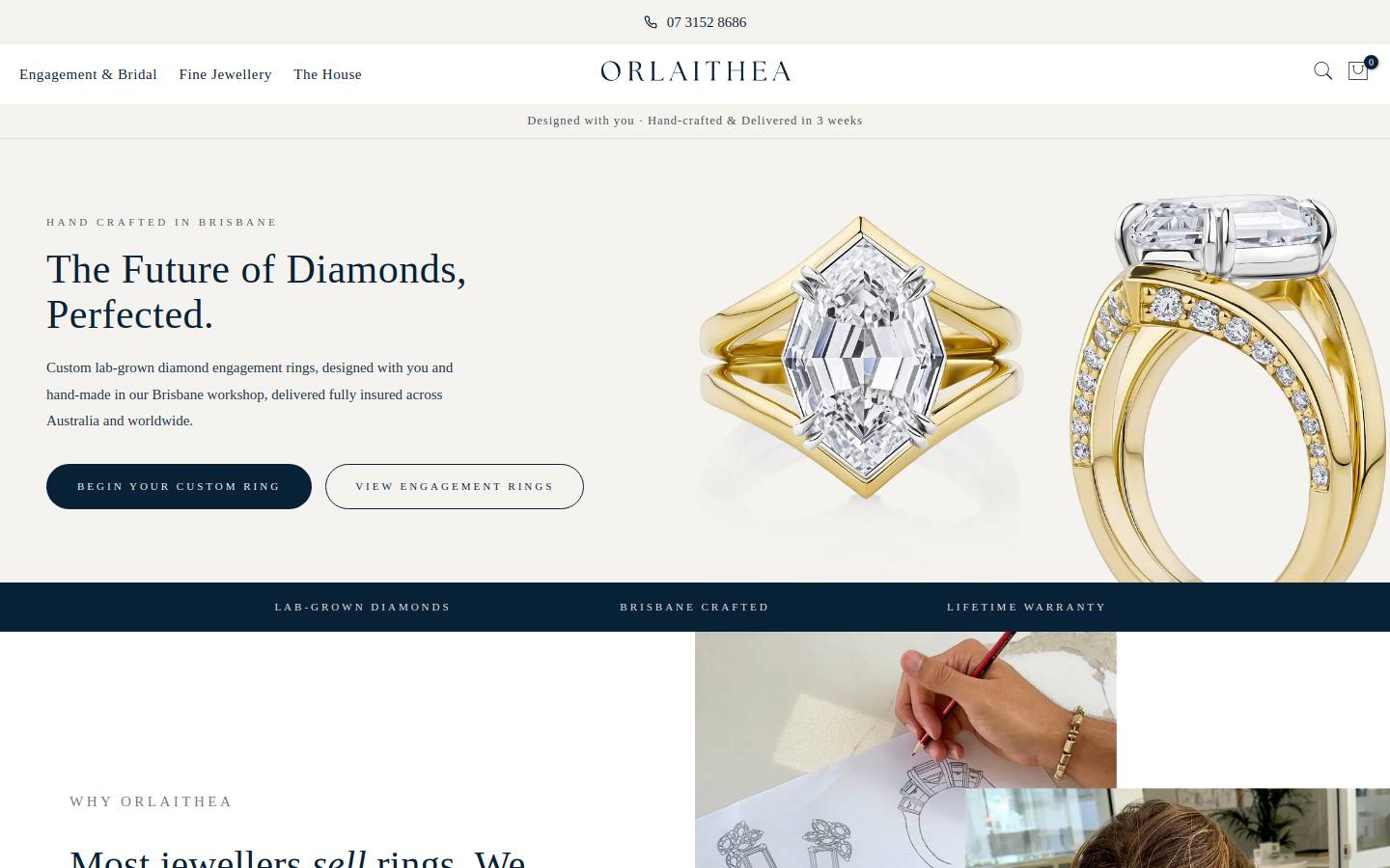orlaithea.com homepage screenshot