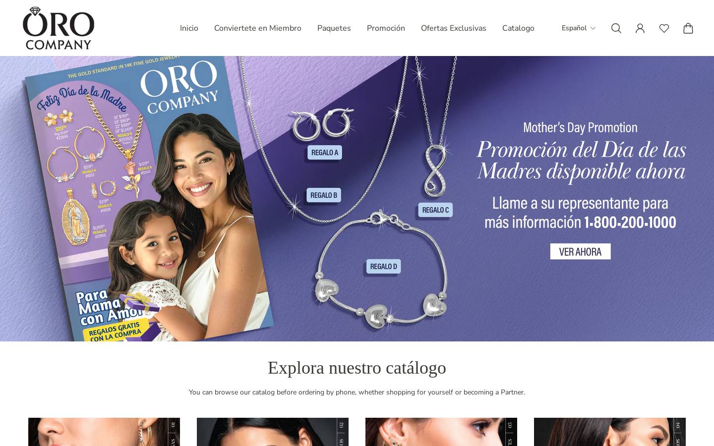 orocompany.com homepage screenshot