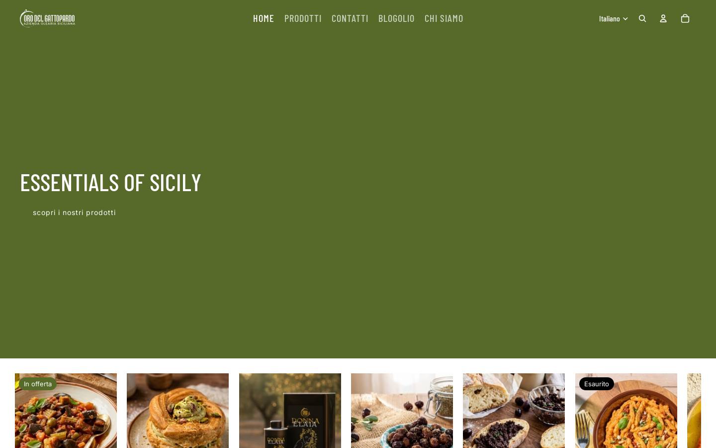 orodelgattopardo.it homepage screenshot