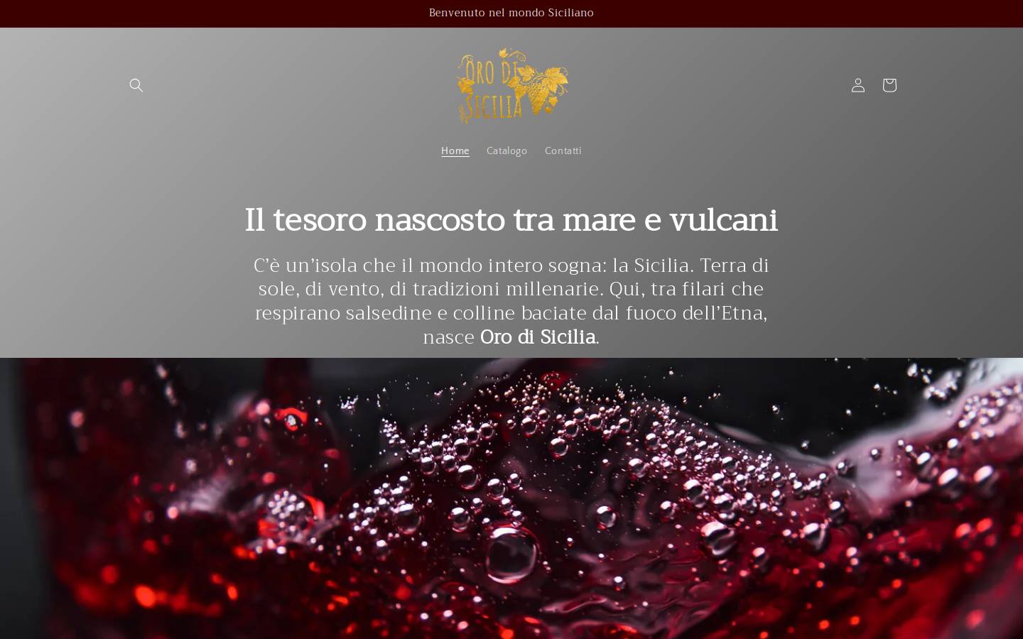 orodisicilia.shop homepage screenshot