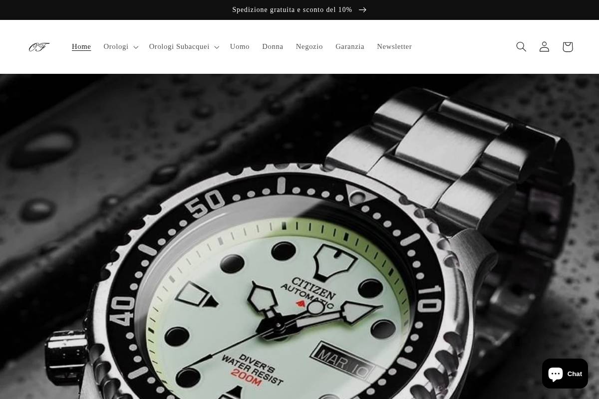 orologeriaferrante.it homepage screenshot