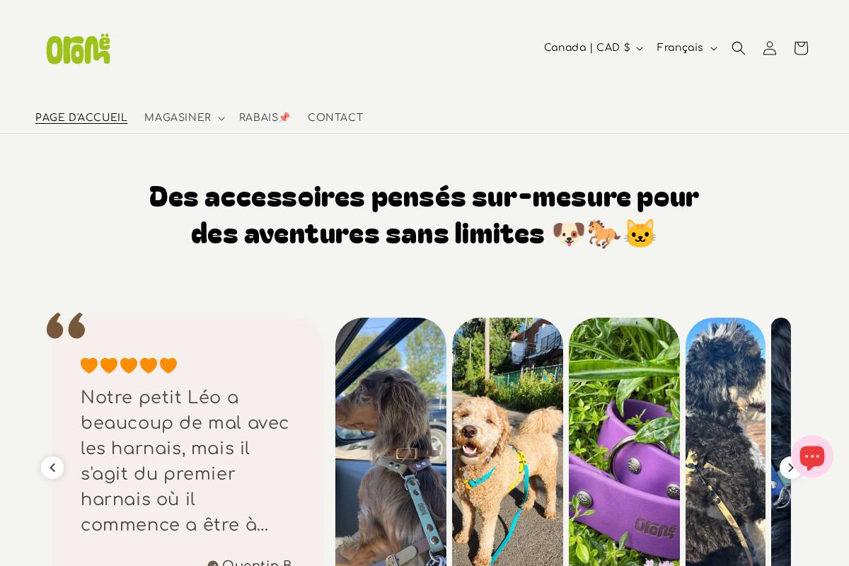 oromeofficiel.com homepage screenshot