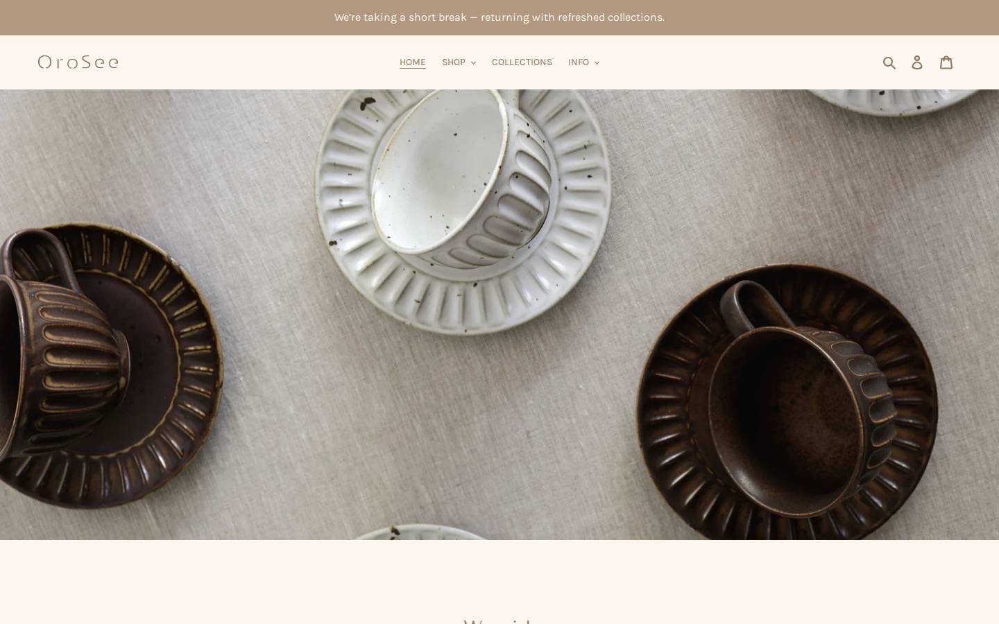 oroseetable.com homepage screenshot