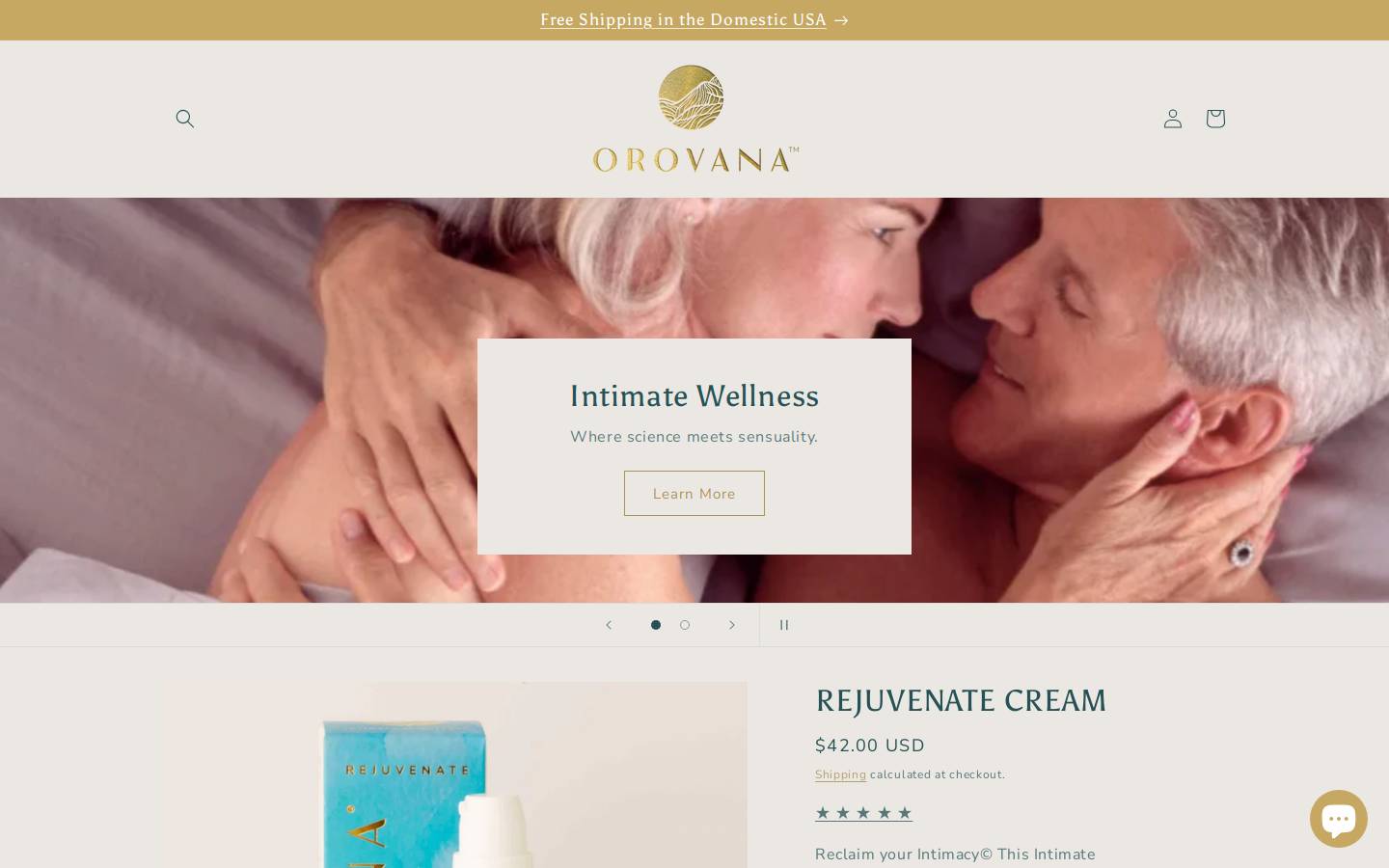 orovana.com homepage screenshot