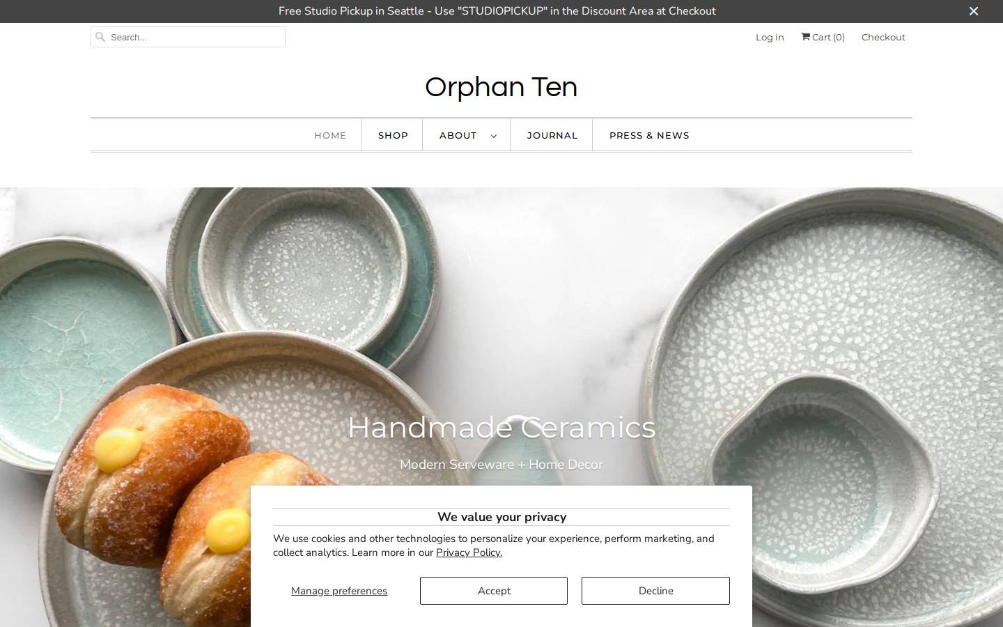 orphanten.com homepage screenshot