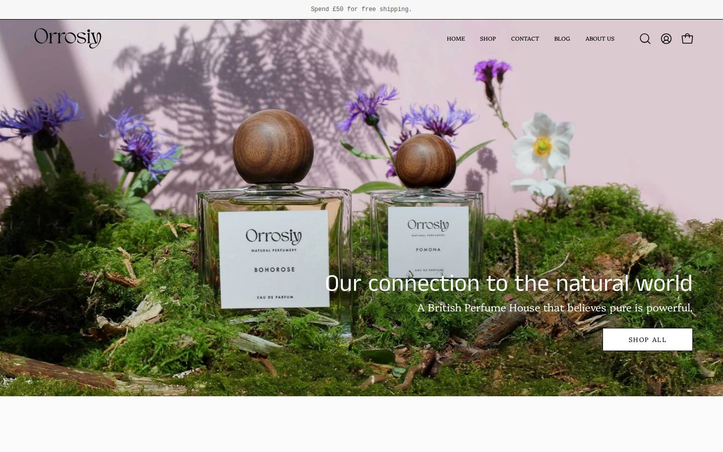 orrosiy.com homepage screenshot