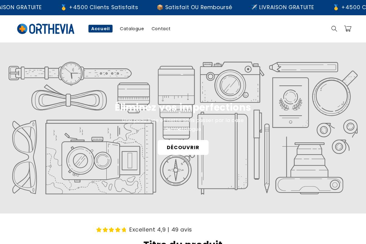 ortheviacare.com homepage screenshot