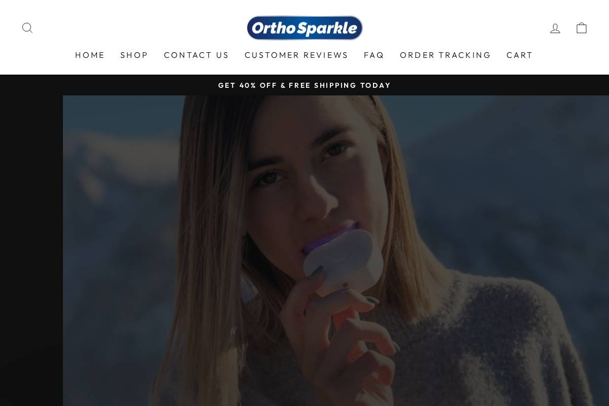 ortho-sparkle.com homepage screenshot
