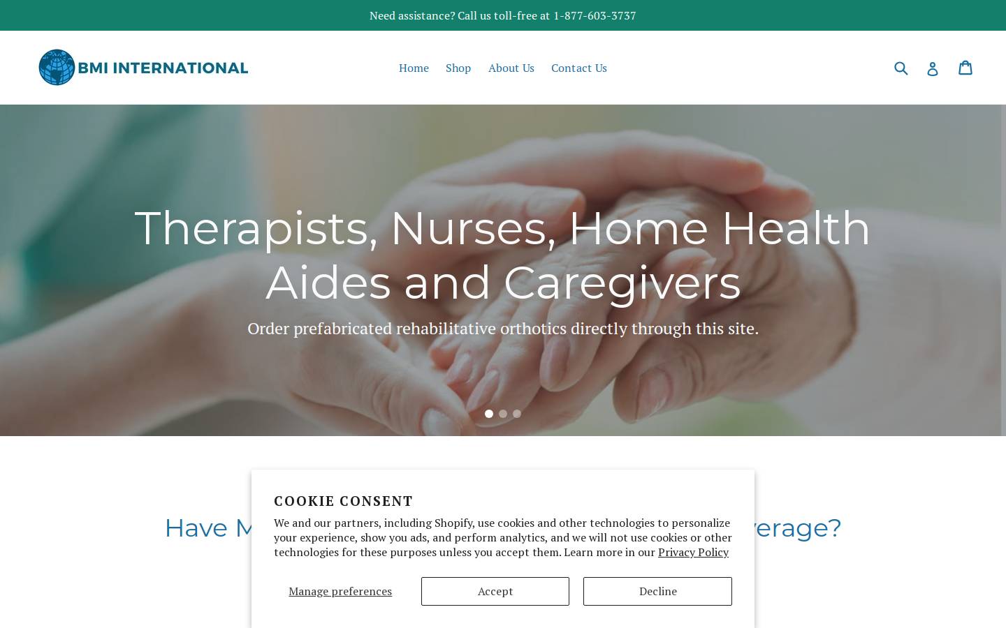 orthobmi.com homepage screenshot