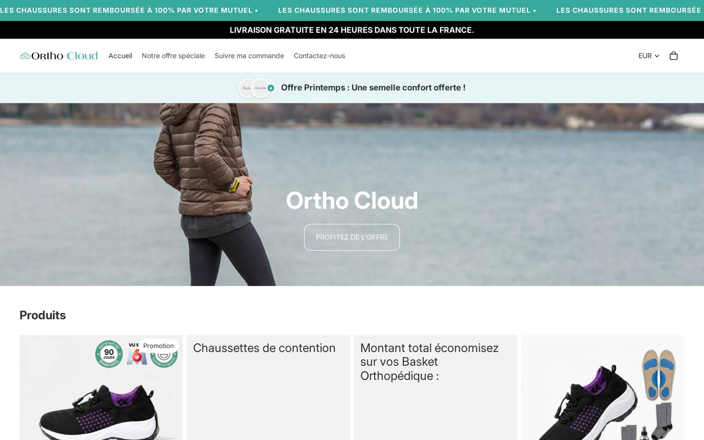 orthocloud.fr homepage screenshot