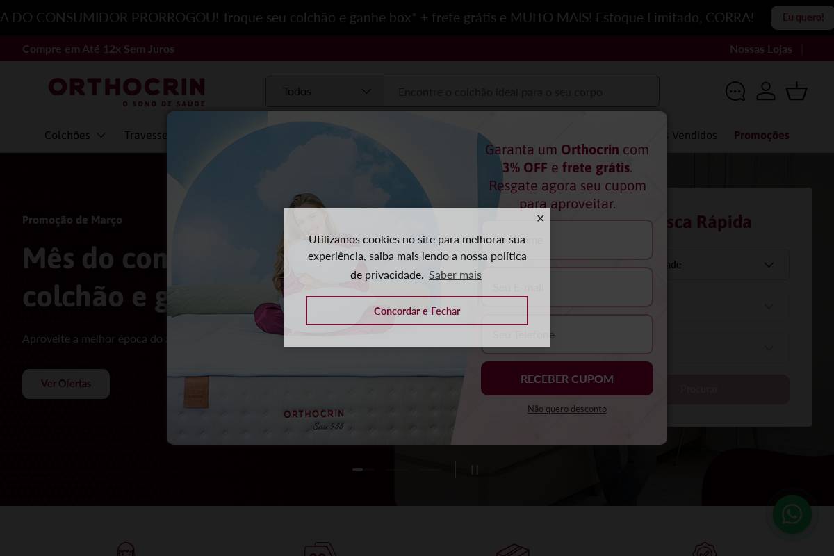 orthocrin.com.br homepage screenshot