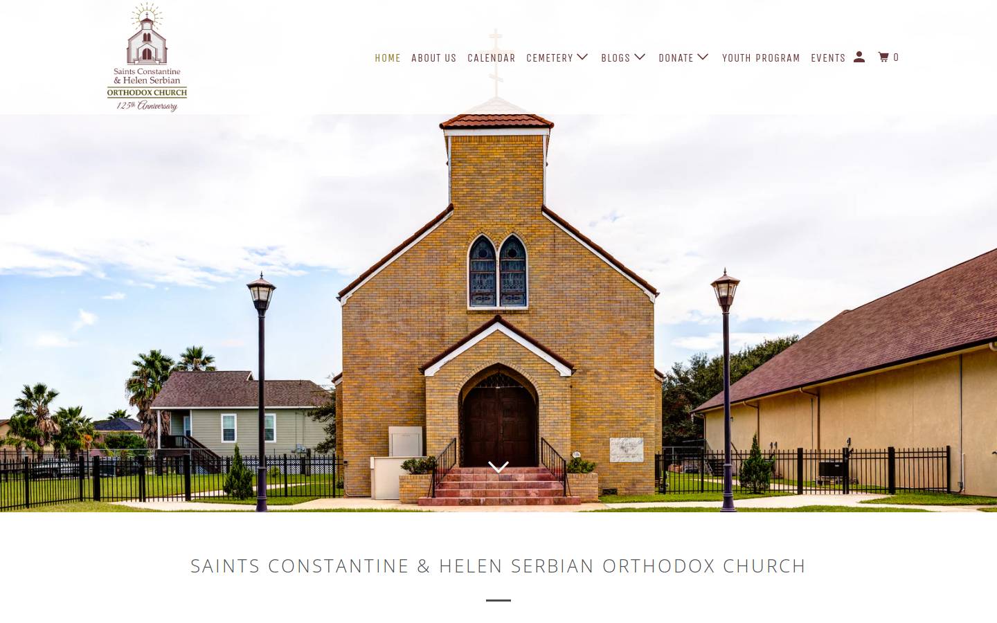 orthodoxgalveston.org homepage screenshot