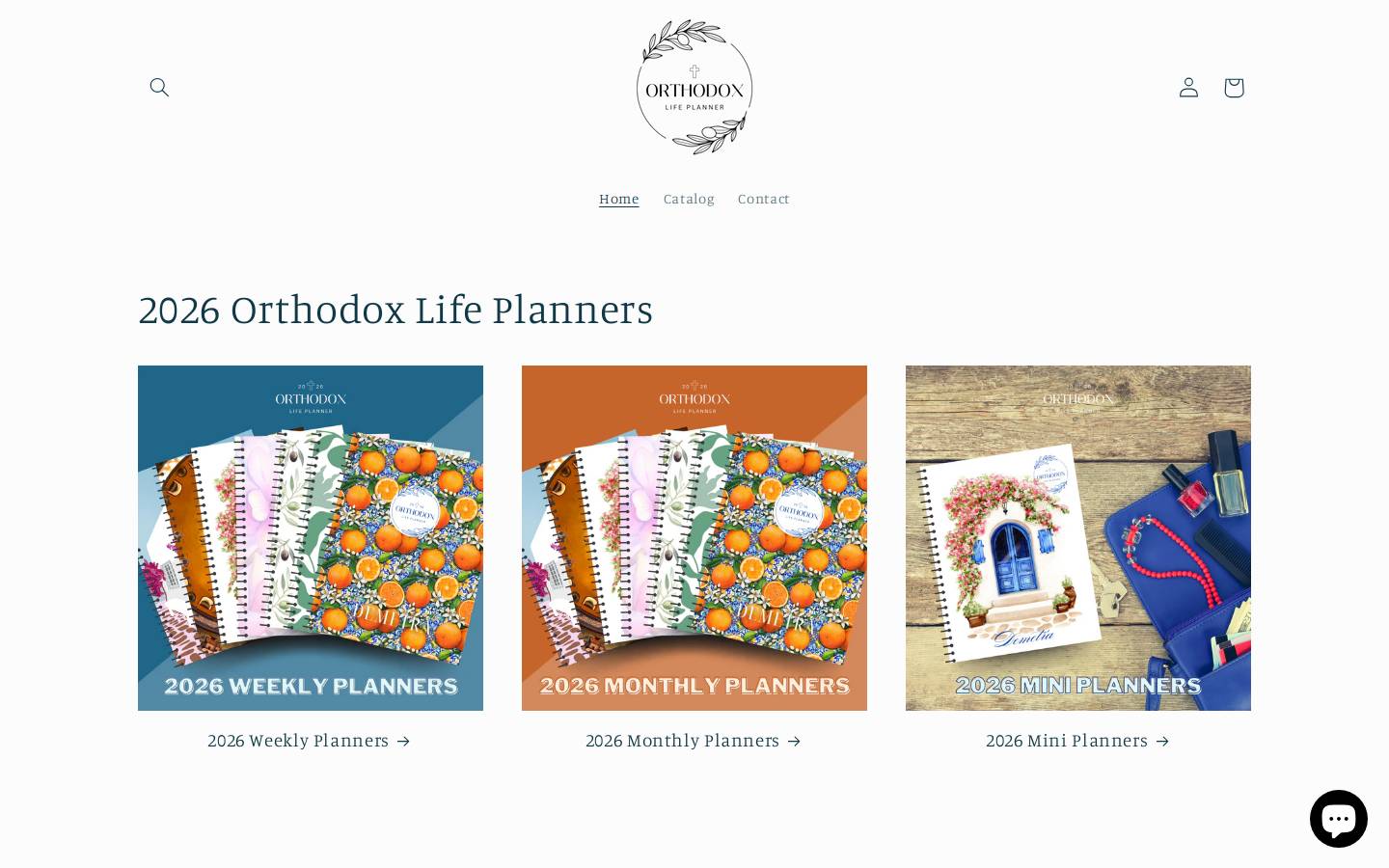orthodoxlifeplanner.com homepage screenshot