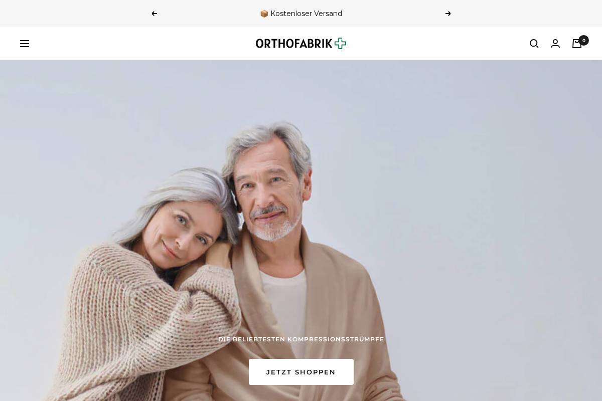 Orthofabrik homepage screenshot