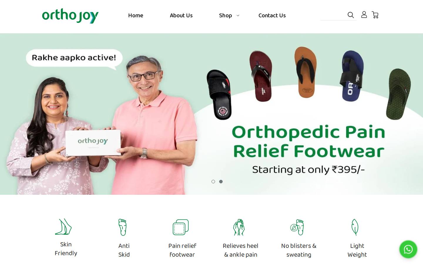 orthojoy.in homepage screenshot