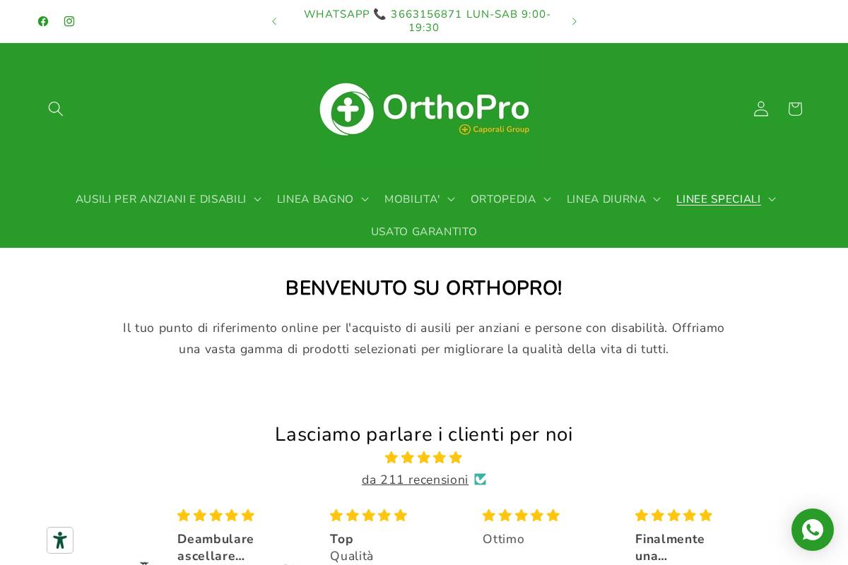 orthopro.it homepage screenshot