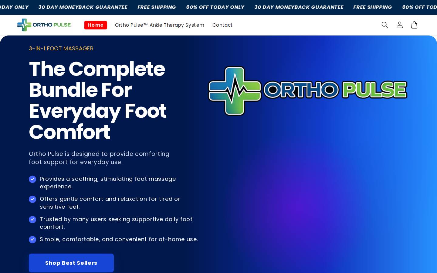 orthopulselife.com homepage screenshot