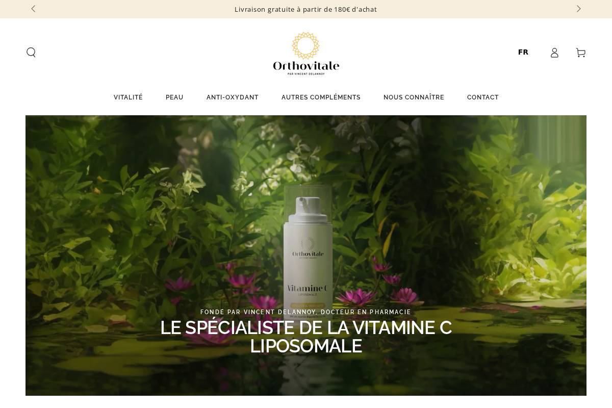orthovitale.com homepage screenshot