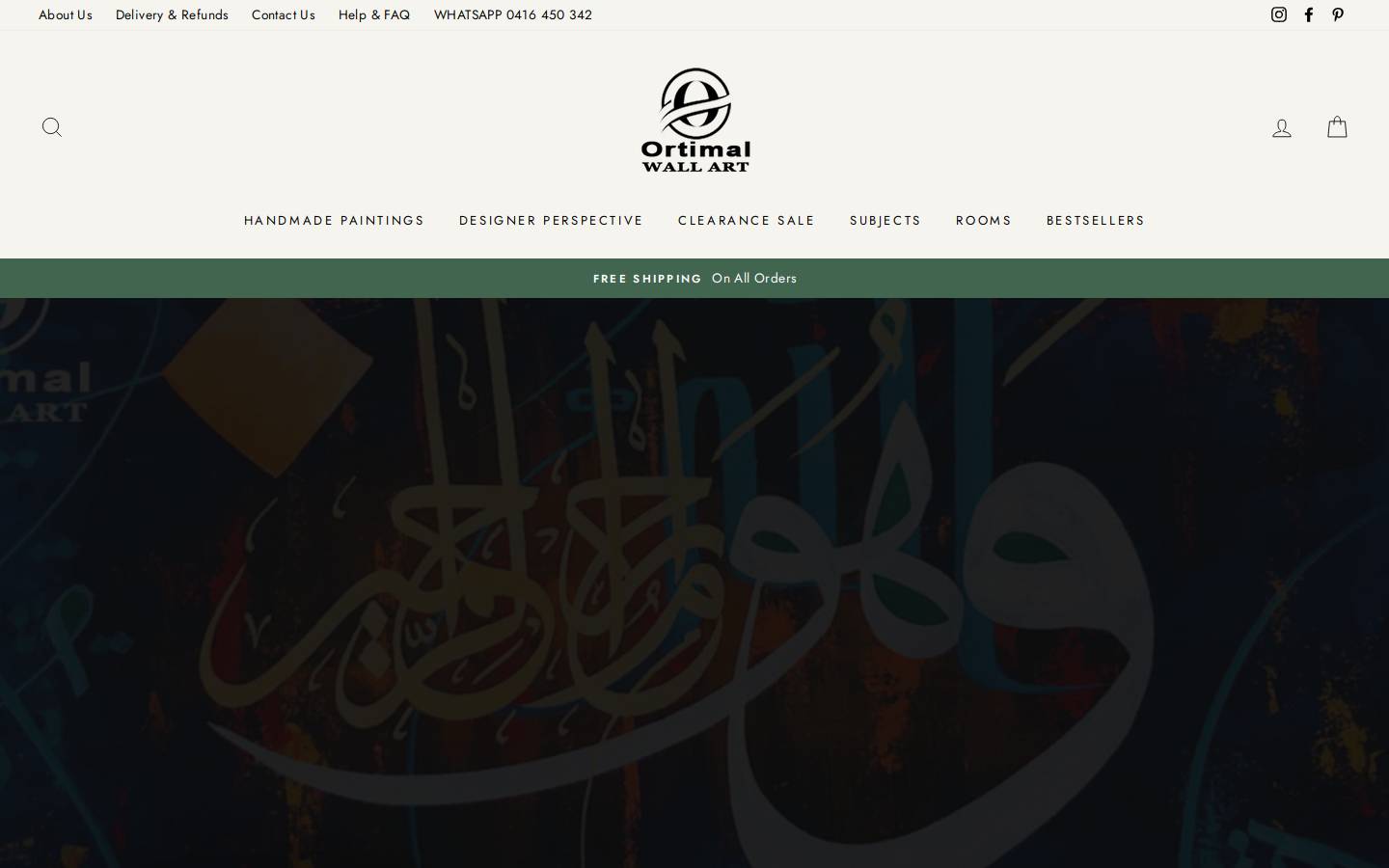 ortimal.com.au homepage screenshot