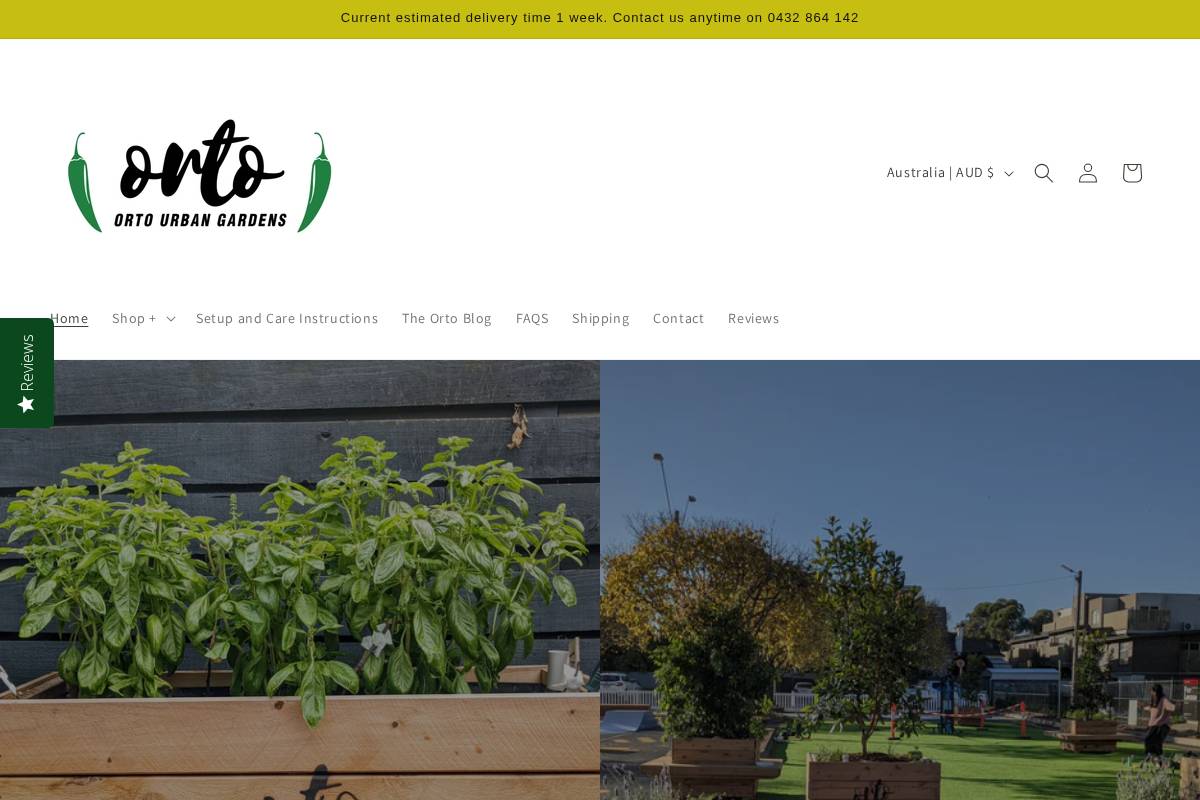 orto.com.au homepage screenshot