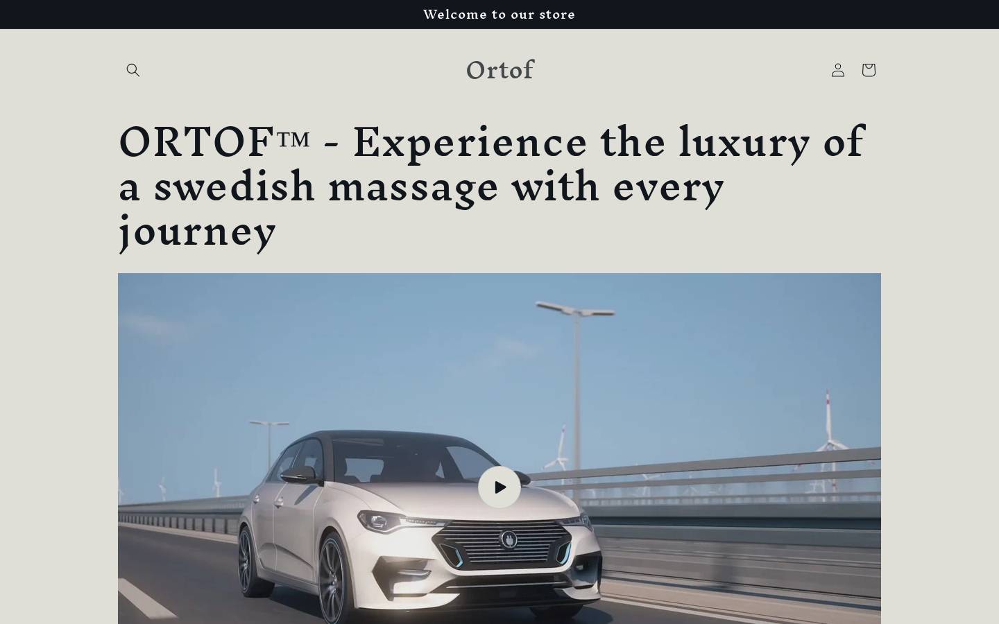 ortof.com homepage screenshot